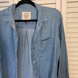 💙 blue button up 💙